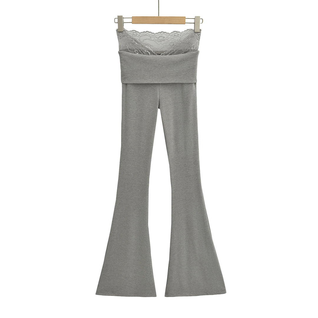 Dame Løs Bootcut Leggings med Spidssnit Stilla