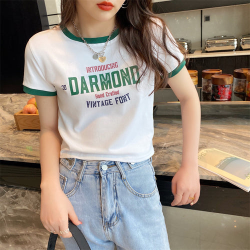 Femme Casual Grafik T-shirt Stilla