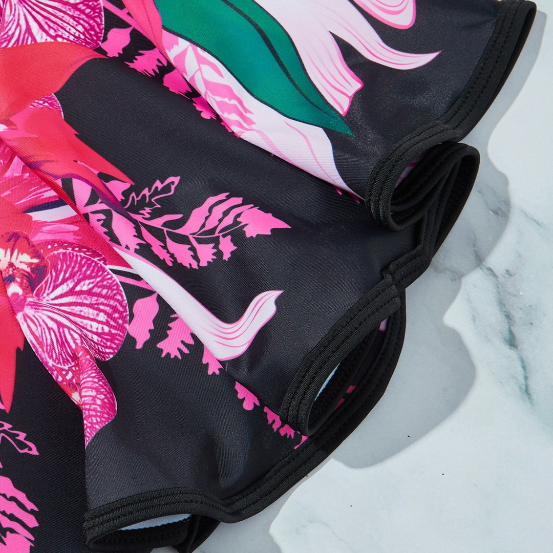 Dame Floral Én-delt Bikini Stilla