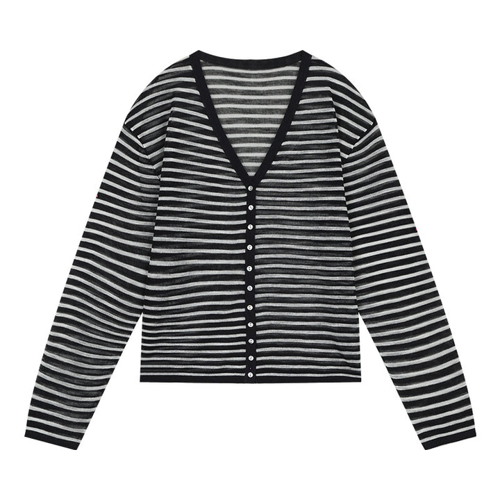 Dame afslappet cardigan med V-hals Stilla