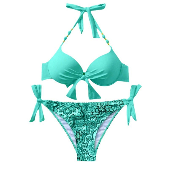 Dame Bikini-sæt med moderne bånd og legende mønsterblanding Stilla