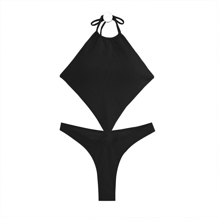 Dame Bikini-sæt med raffineret indpakningsoverdel og højtaljet trusse Skovae