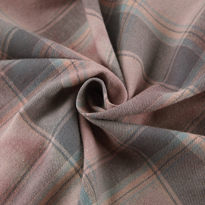 Dame Oversized Karo skjorte lavet af let bomuldsblanding med moderne skæringsdetaljer Stilla
