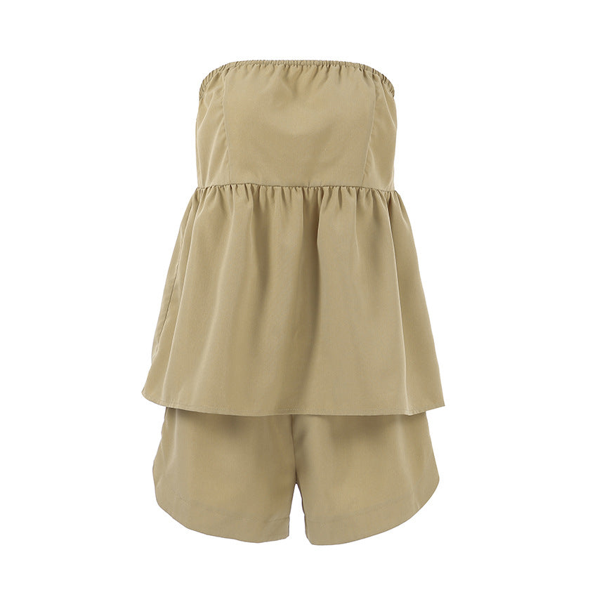 Dame top med løs pasform og afslappede shorts Stilla