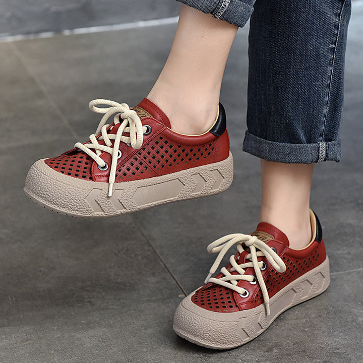 Dame Åndbar Fritids-sneakers med innovativt netdesign og fleksibel fodseng Stilla