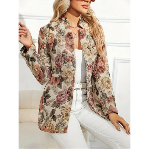 Femme Elegant Floral Blazer Stilla
