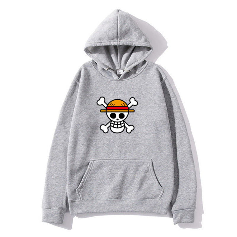 Dame hoodie med kreativ piratdesign og behagelig pasform Skovae