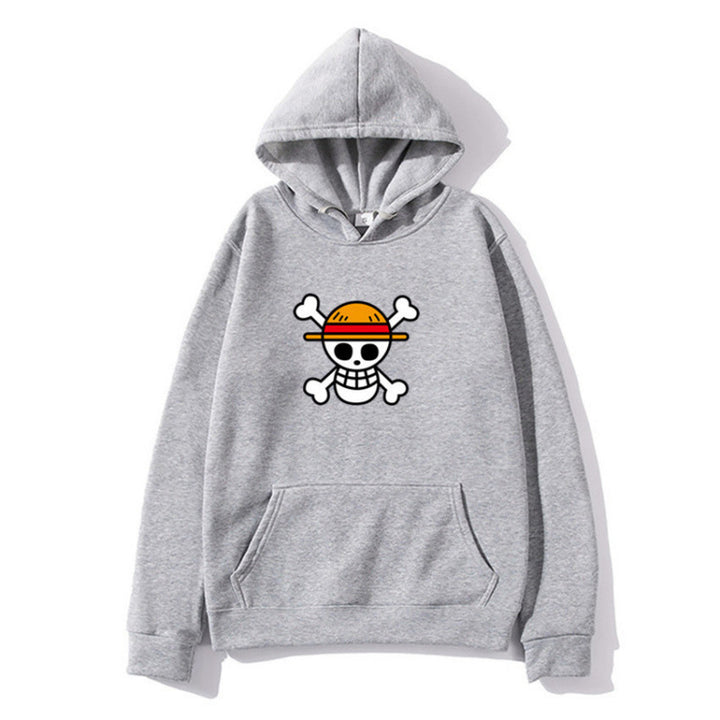 Dame hoodie med kreativ piratdesign og behagelig pasform Skovae