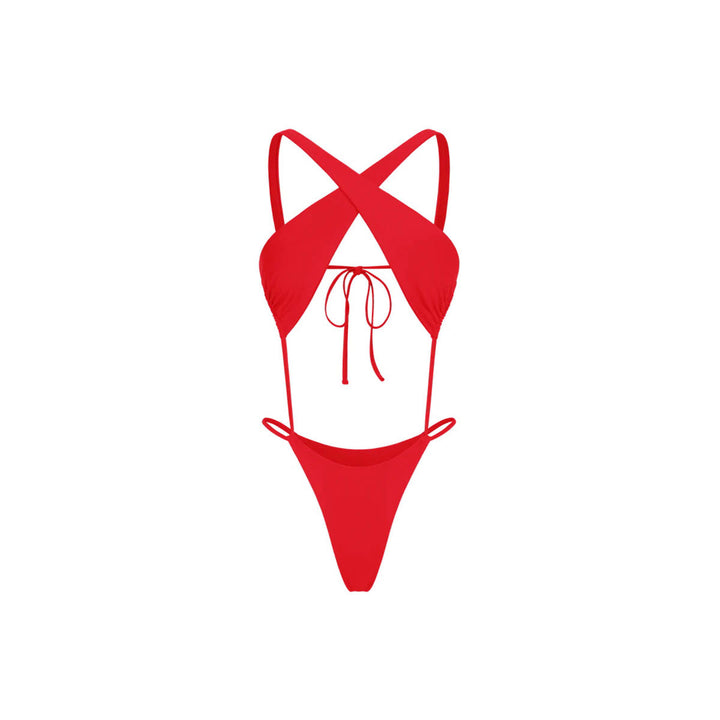 Dame bikini-sæt med innovativt bindesystem og spændende cut-out-design Stilla