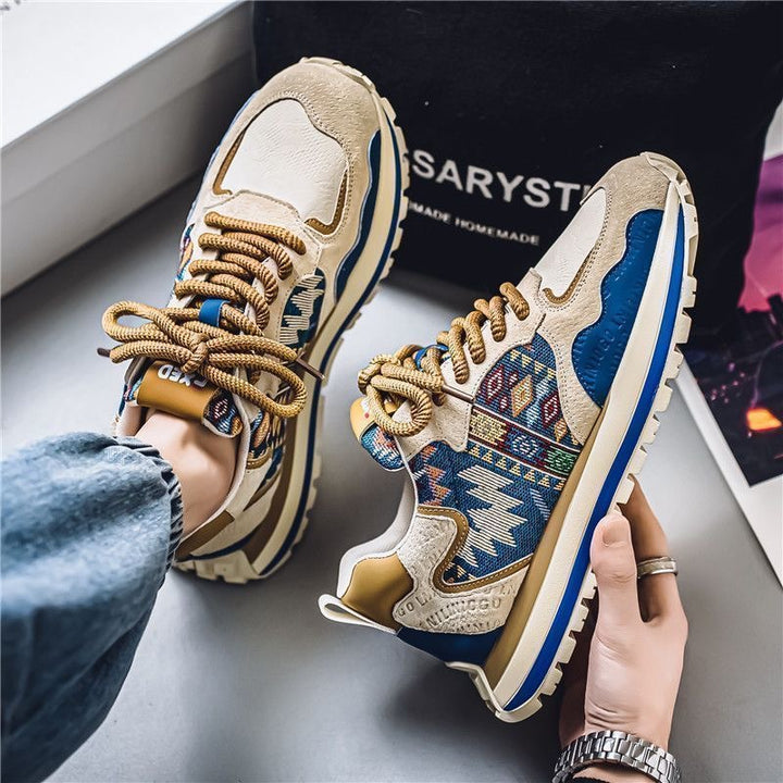 Femme Athletic Comfort Sneakers med livlige tekstil-detaljer Stilla
