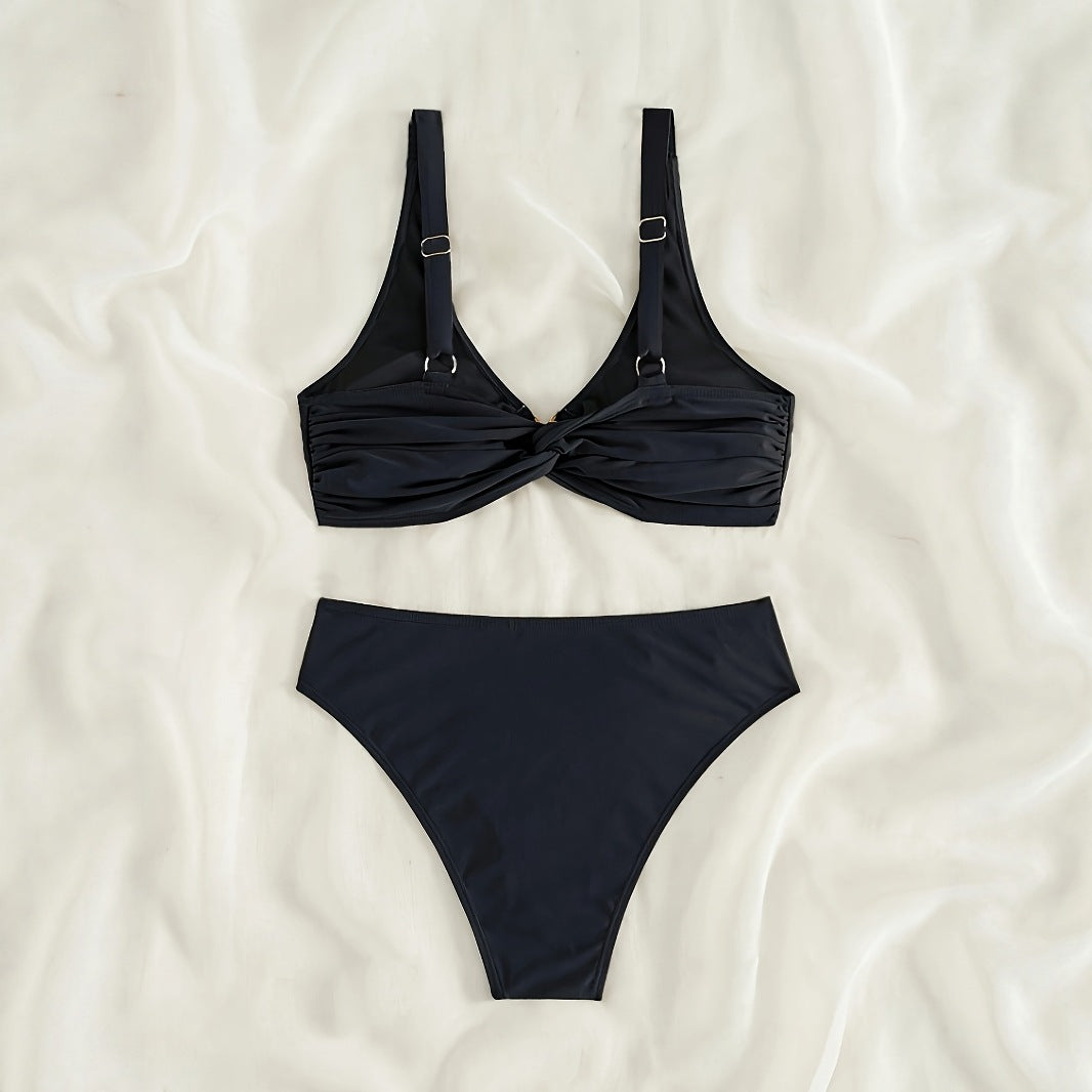 Dame Bikini-sæt med moderigtigt ringdetalje Skovae