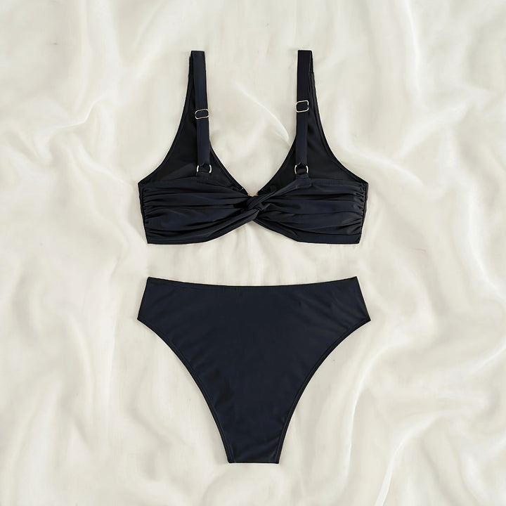 Dame Bikini-sæt med moderigtigt ringdetalje Skovae
