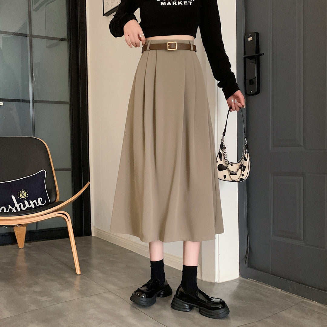 Dame Midtering i flydende materiale med elastisk linning Stilla