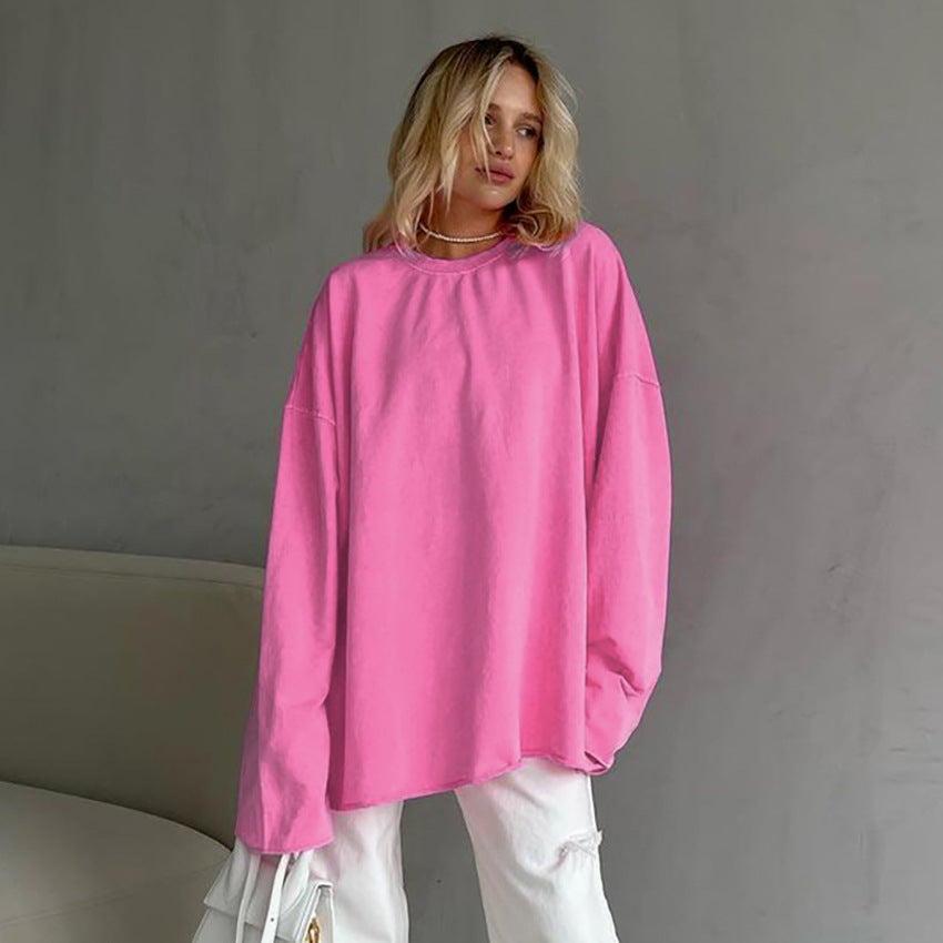 Dame Oversized Sweatshirt med komfortabel pasform og afslappede detaljer Stilla