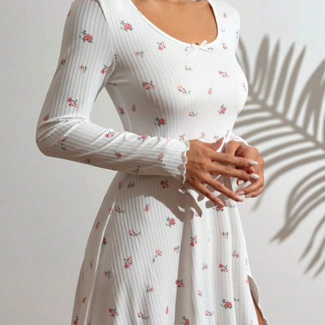 Dame blomster mønster kjole Stilla