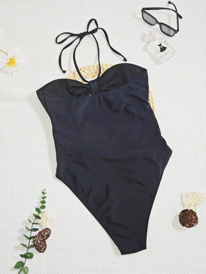 Dame Elegant Fl floral Accent Én-stykket Badedragt Stilla