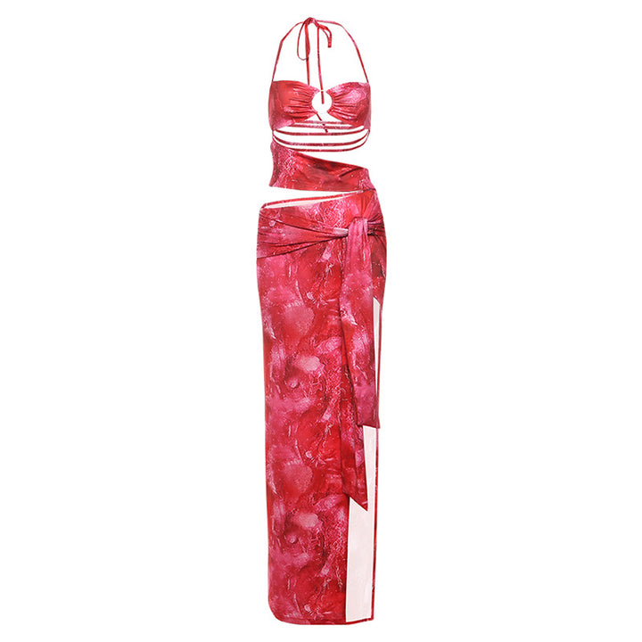 Damer smart bandeau-top med maxiskirt Skovae