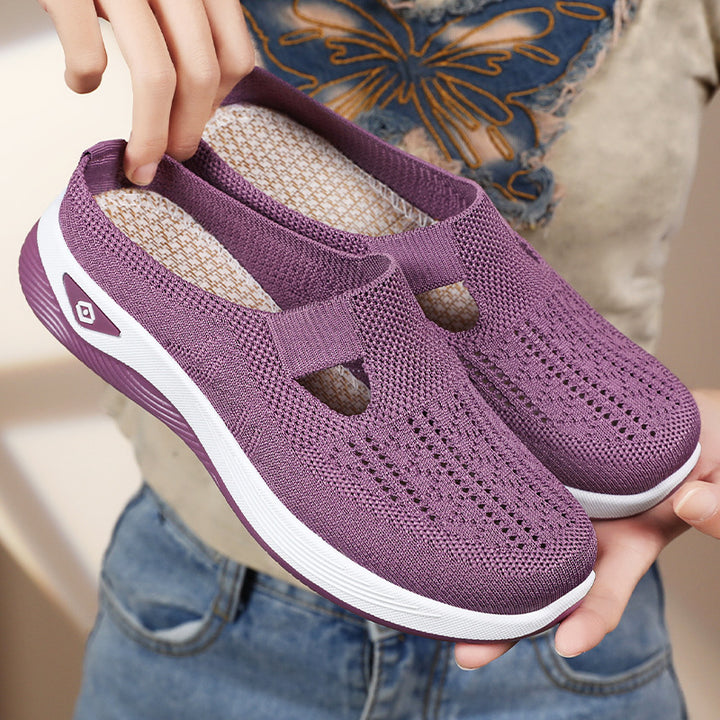 Dame Behagelige Slip-On Fritidssko med åndbart overmateriale og fleksibelt såleprofil Stilla