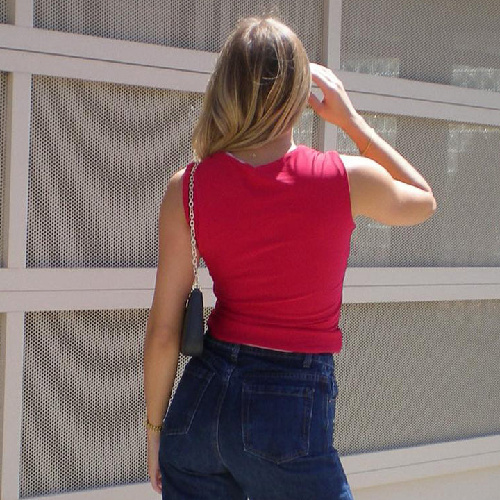 Femme Quadrat-udskæring Crop Top Stilla