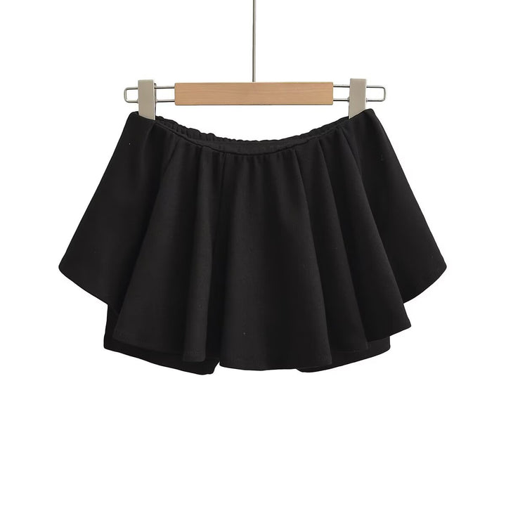 Dame trendy Flattershorts med voluminoøs kant Stilla
