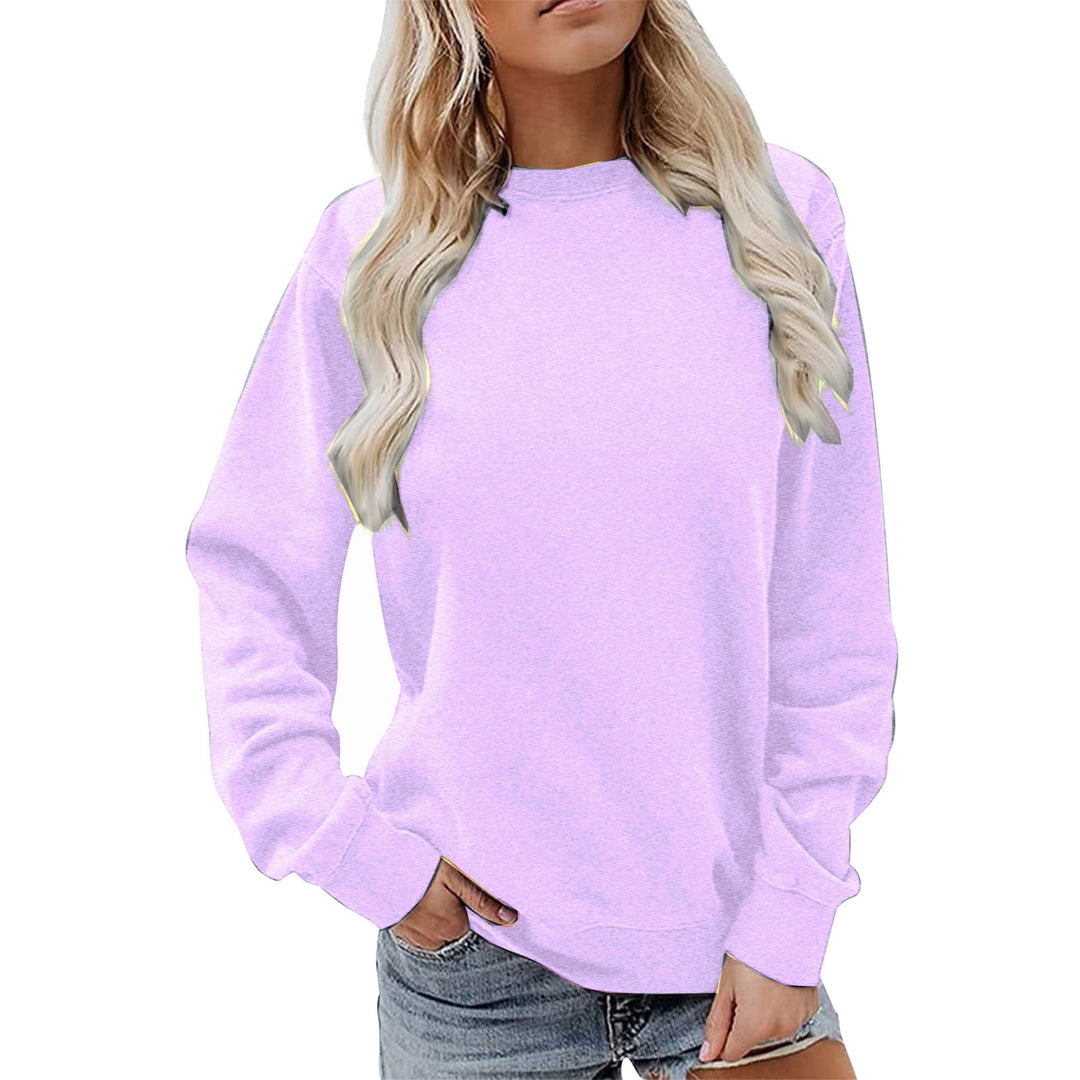 Kvinders sweatshirt med blødt foer og festligt vinmotiv Stilla