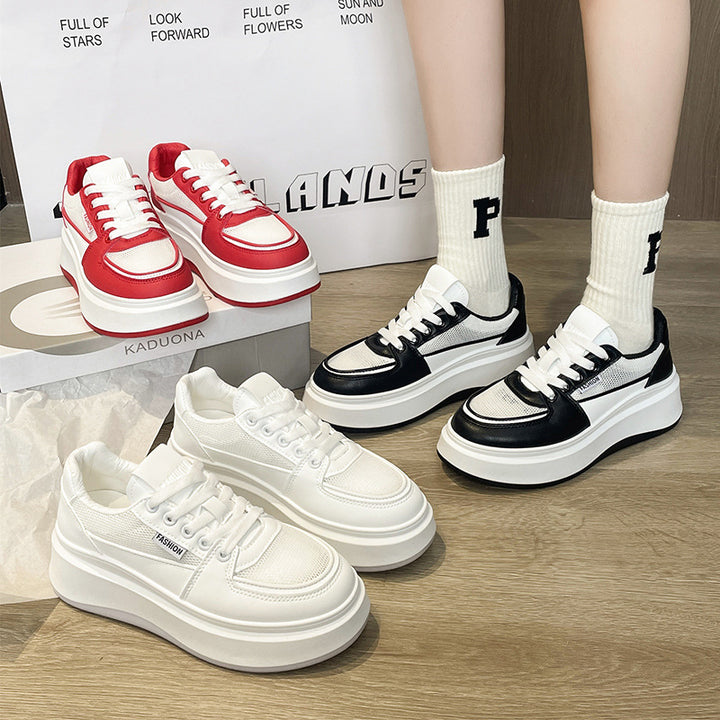 Dame Chunky Sneakers med åndbar netstruktur og modisk profilsål Stilla