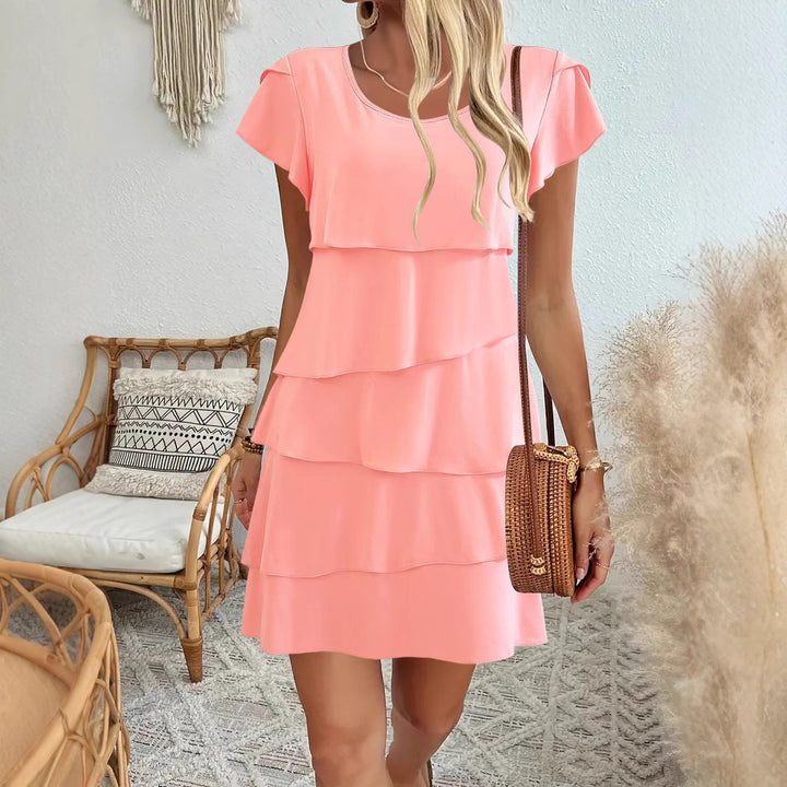 Dame trin-ruffles-kjole Stilla