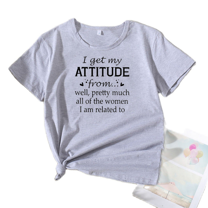 Kvinder Sjove Citater Grafik T-Shirt Stilla