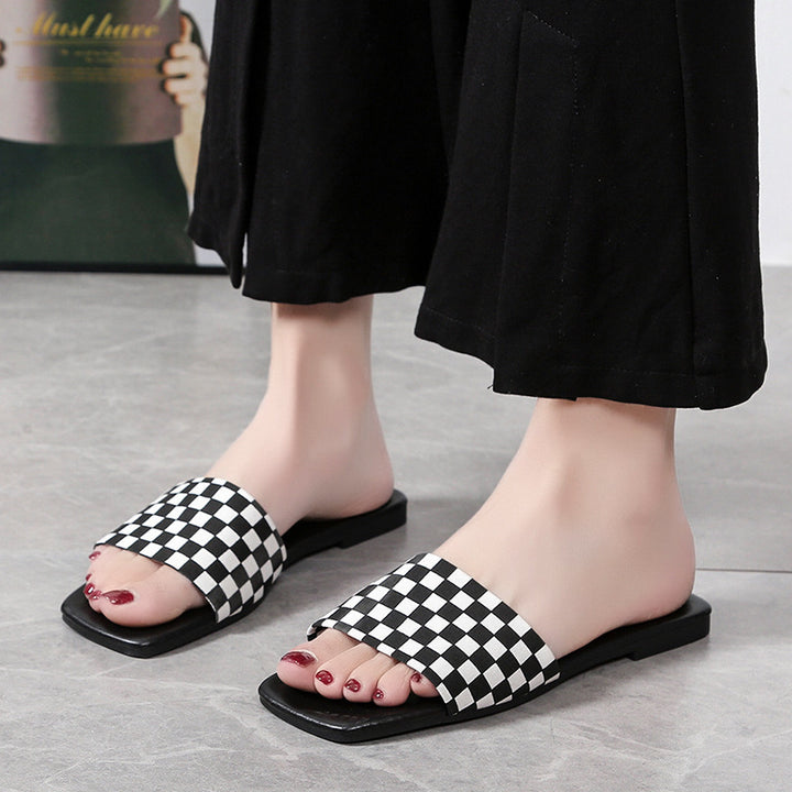 Dame Slide-sandaler med elegant leopardmønster og komfortabelt fodbed Stilla