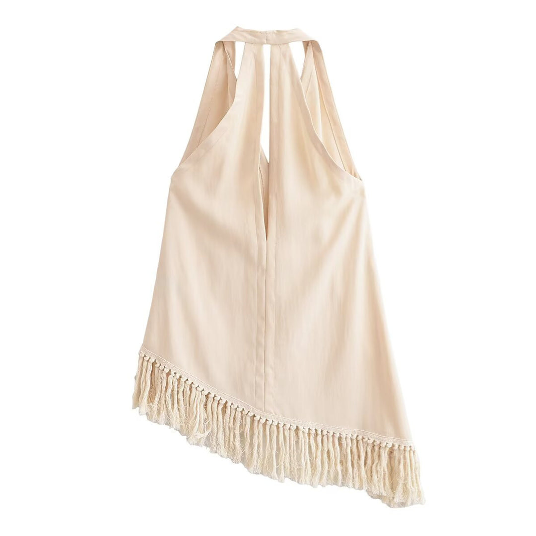 Dame bred palazzo-bukser med elegant snit Skovae