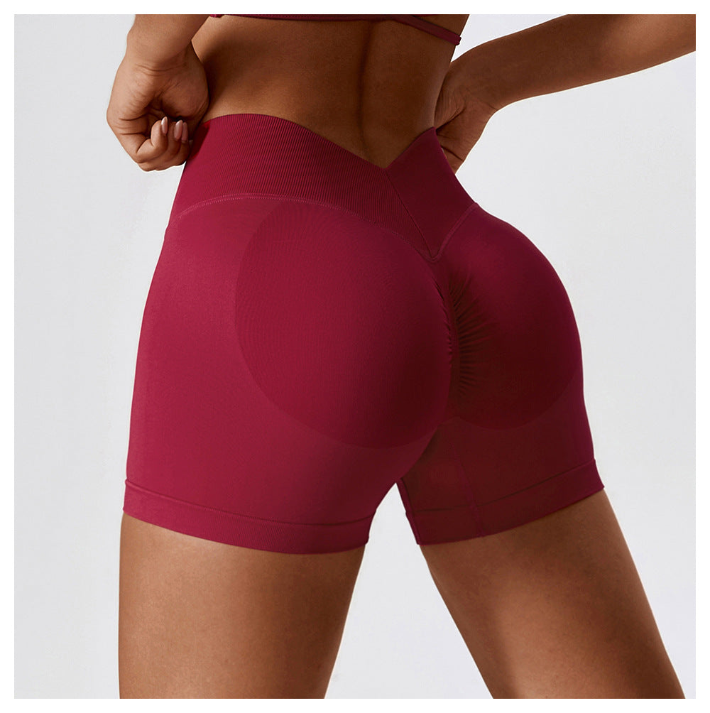 Stilla | Høj Talje Yoga Shorts Mave Kontraherende Hip Raise Fitness Bukser