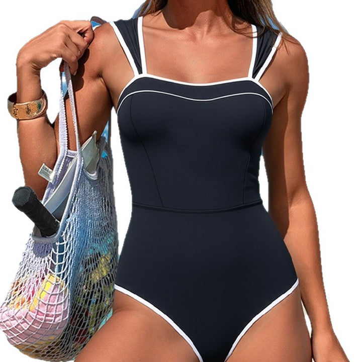 Dame one-piece badedragt med fashionable accenter Skovae