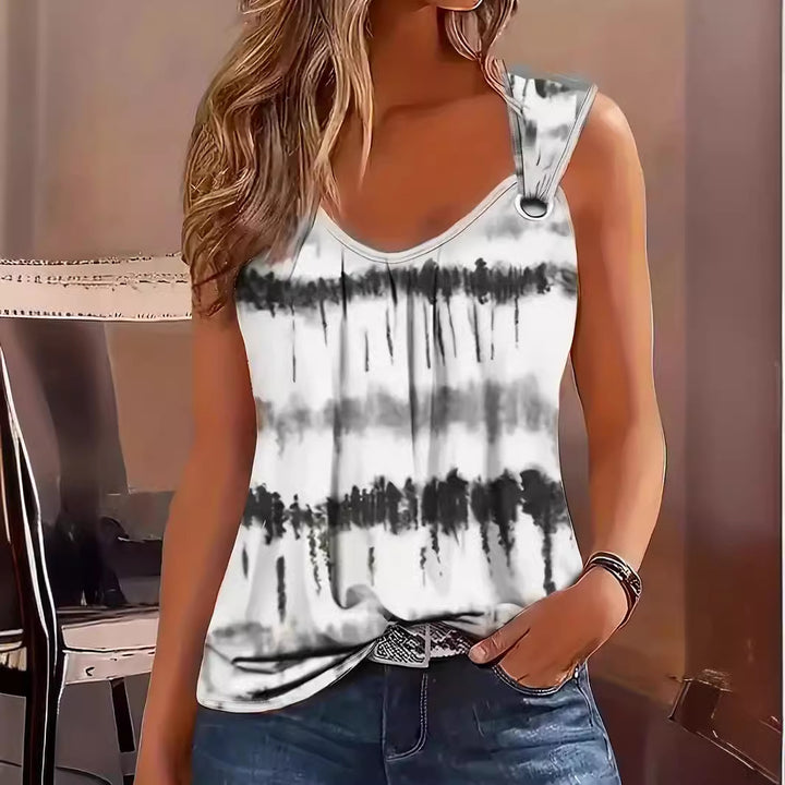 Dame trendy tanktop med unik farvegradient og moderigtige detaljer Stilla