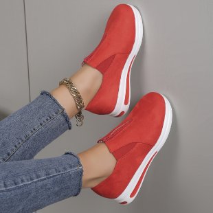 Dame Slip-On Sneakers med elegant lynlås Stilla