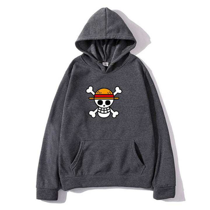 Dame hoodie med kreativ piratdesign og behagelig pasform Skovae