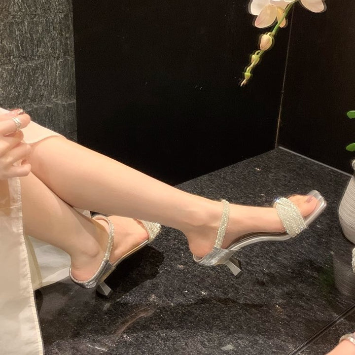 Dame Elegant Hæl Rutsje Sandaler Stilla