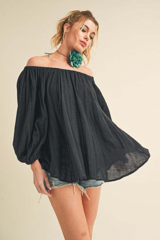 Dame let off shoulder bluse Stilla