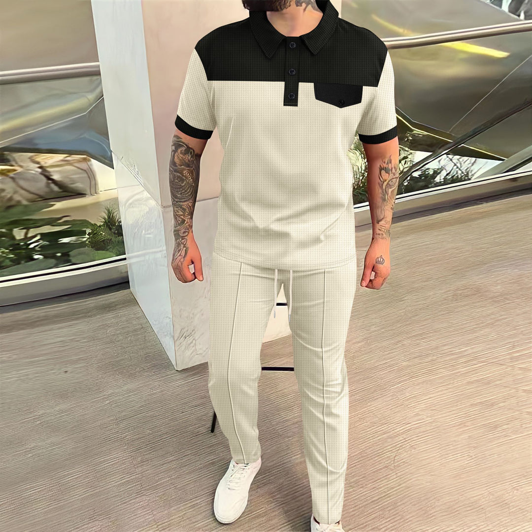Herrer Poloshirt og Chino-bukser Sæt Stilla