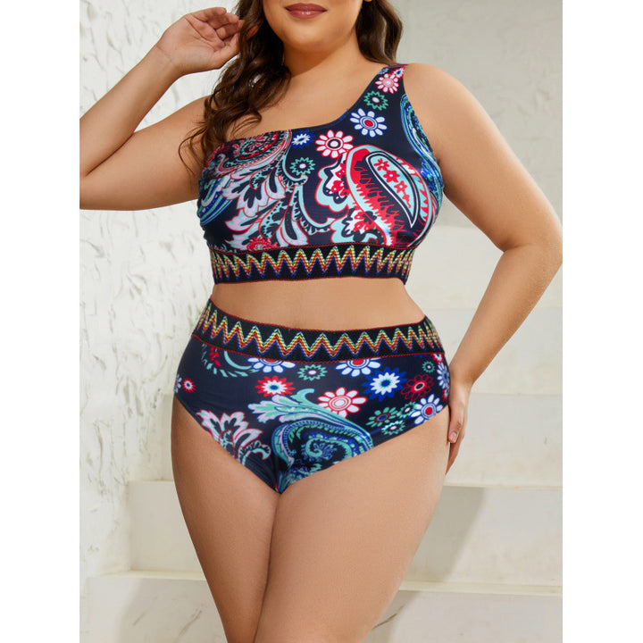Dame Bikini-sæt med blomstermønster og sporty snit Skovae