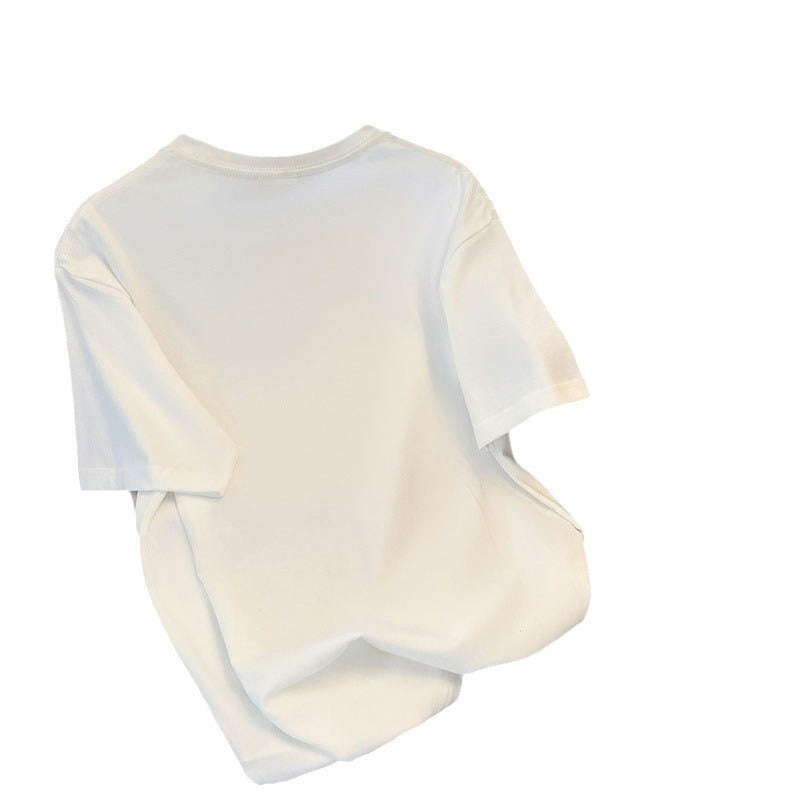 Dame T-shirt med kreativ røgmotiv og afslappet snit Stilla