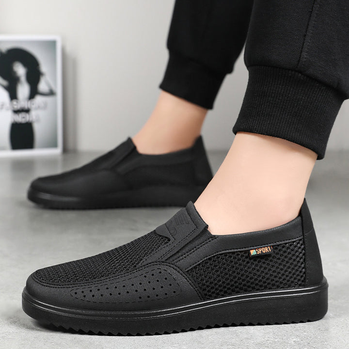 Herrer Letteste Slip-On Sneakers med åndbart Mesh-Obermateriale og dæmpende sål Stilla