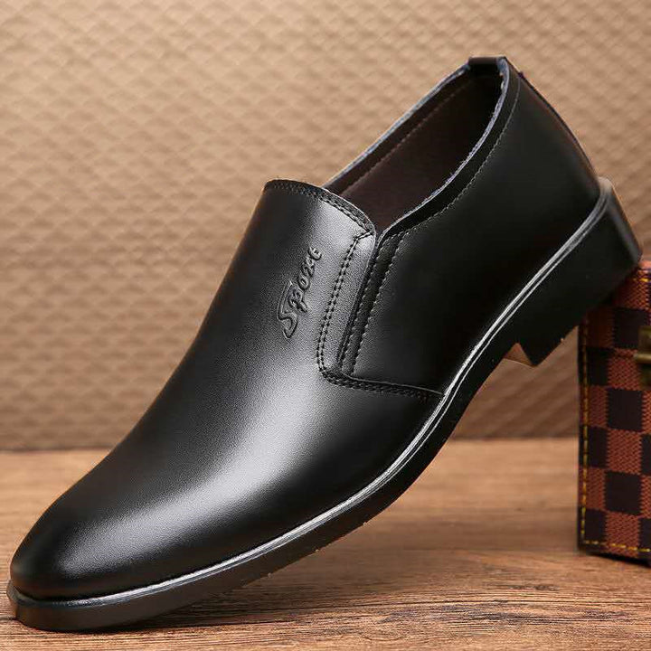 Herrer elegante læderslipper med komfortindlæg Stilla