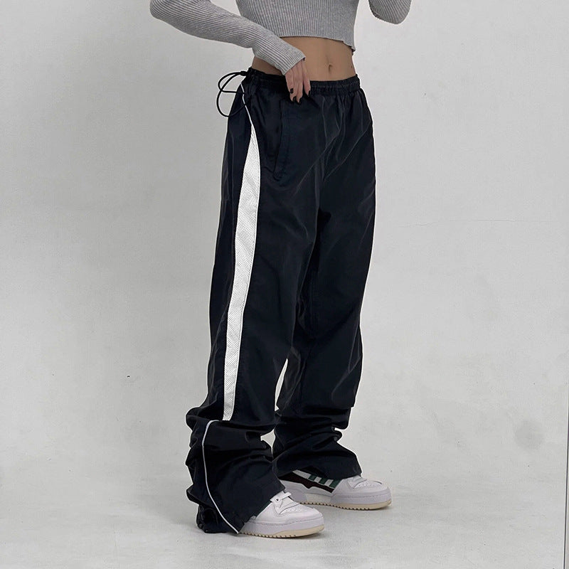 Dame Sporty fritid pants med netdetails Skovae