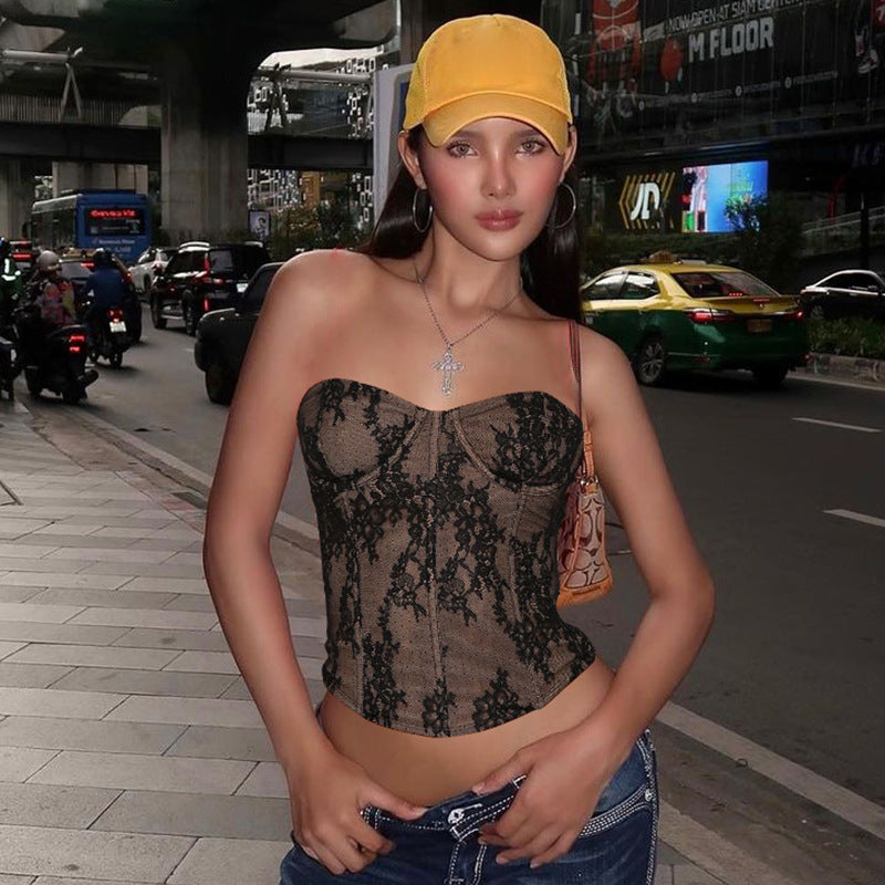 Dame Spids Bustier Top Stilla