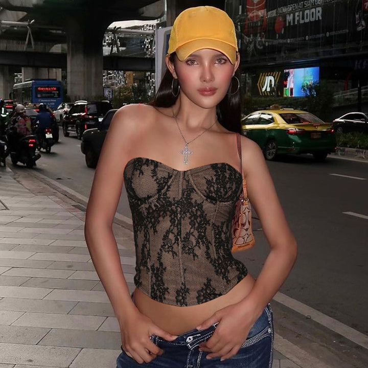 Dame Spids Bustier Top Stilla