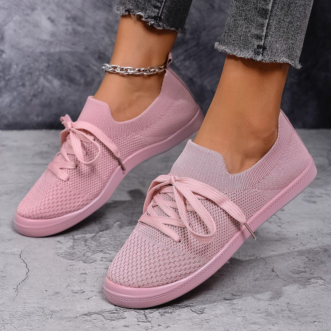 Dame Åndbare Fritids-Sneakers med elastisk Overmateriale Stilla
