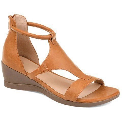 Dame Wedge-sandaler med elastisk rem og ergonomisk fodbredde Stilla