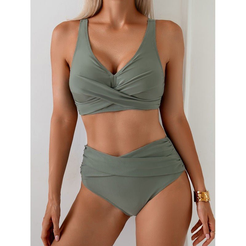Dame Højskåret Bikini Skovae