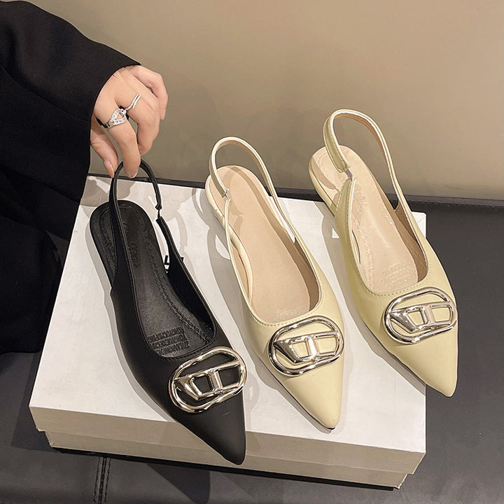 Dame elegante Slingpumps med moderne spænde-detalje og behagelig pasform Stilla