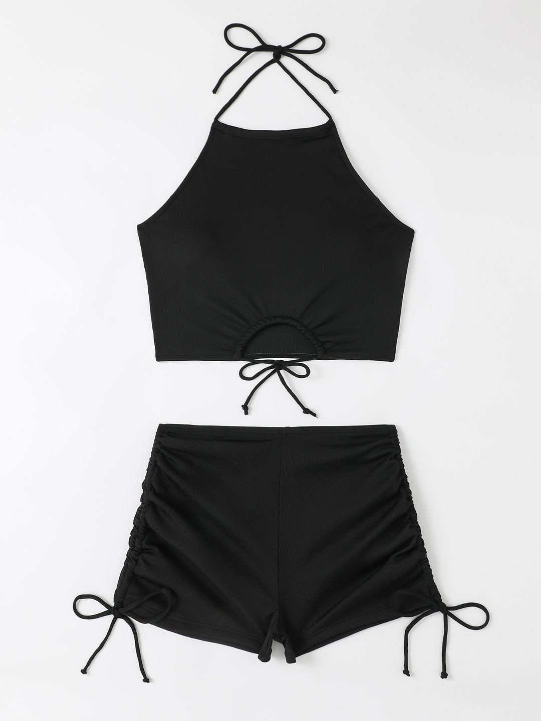 Dame fritids-bikini-sæt med ruching Skovae